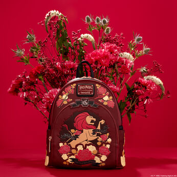 Harry Potter Gryffindor House Floral Tattoo Mini Backpack, Image 2