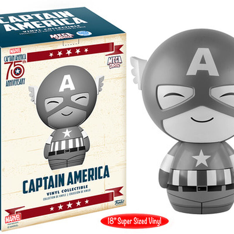 18" Captain America Black and White, , hi-res view 1
