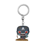 Pop! Keychain Zombie Captain America, , hi-res view 1