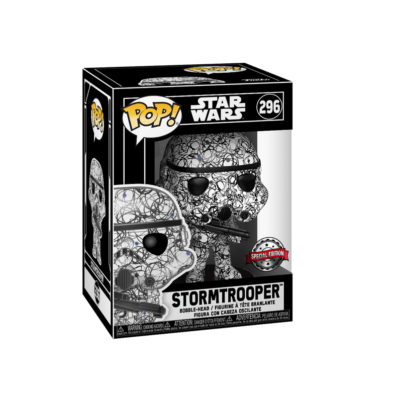 Pop! Stormtrooper (Futura Black/White) with Case, , hi-res view 2