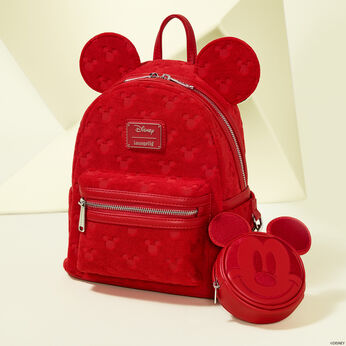 Mickey Mouse All-Over Print Terry Cloth Mini Backpack, Image 2