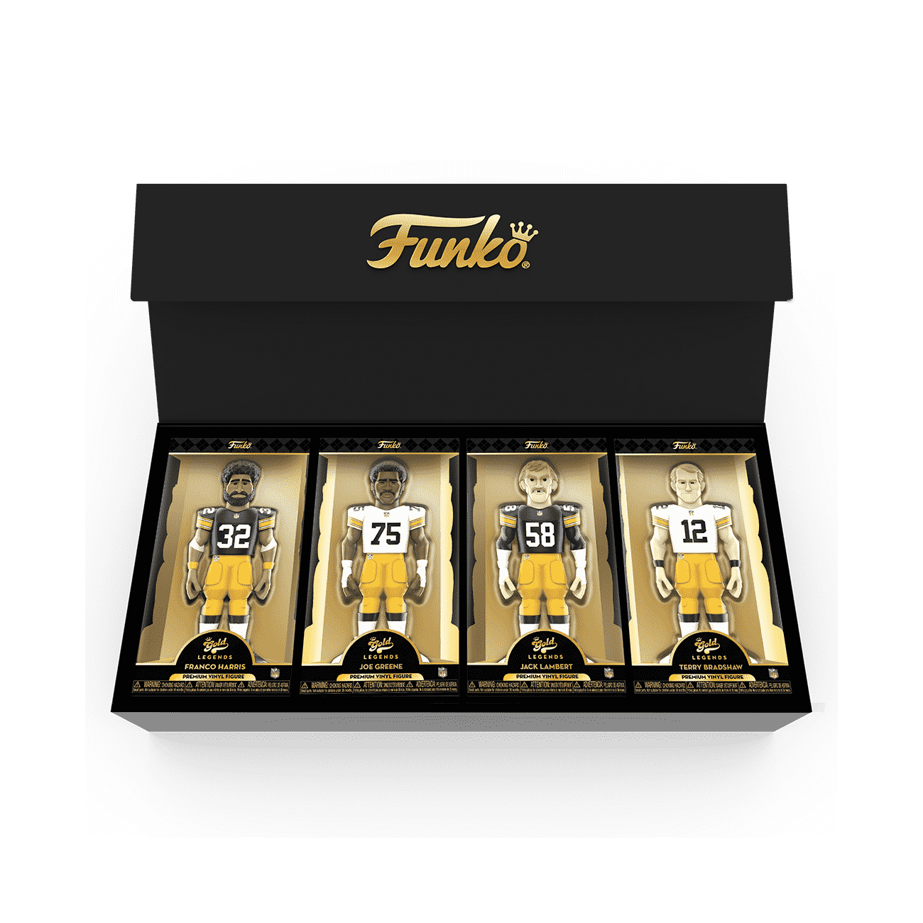 FUNKO GOLD NFL トロイ・ポラマル/ピッツバーグ・スティーラーズ Vinyl GOLD 12\" Pittsburgh Steelers 4-Pack