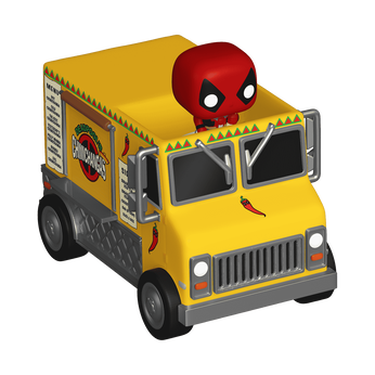 Bitty Pop! Rides Deadpool's Chimichanga Truck, Image 1