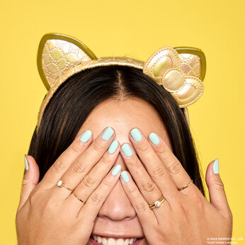 Sanrio Hello Kitty 50th Anniversary Metallic Gold Ear Headband, Image 2