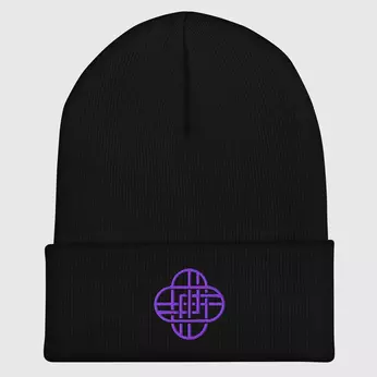 KPop Demon Hunters HUNTR/X Logo Beanie, Image 1