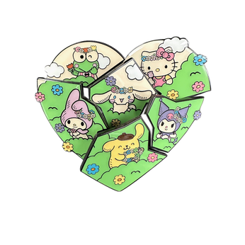Hello Kitty And Friends Flower Crown Puzzle Blind Box Pin - Sanrio, Image 2