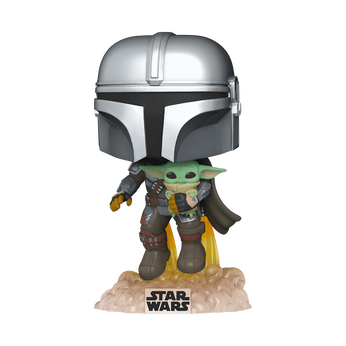 Pop! The Mandalorian Flying with Jet Pack, Image 1