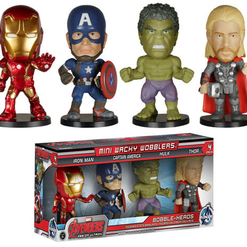 Avengers Wacky Wobblers 4-Pack, , hi-res view 1
