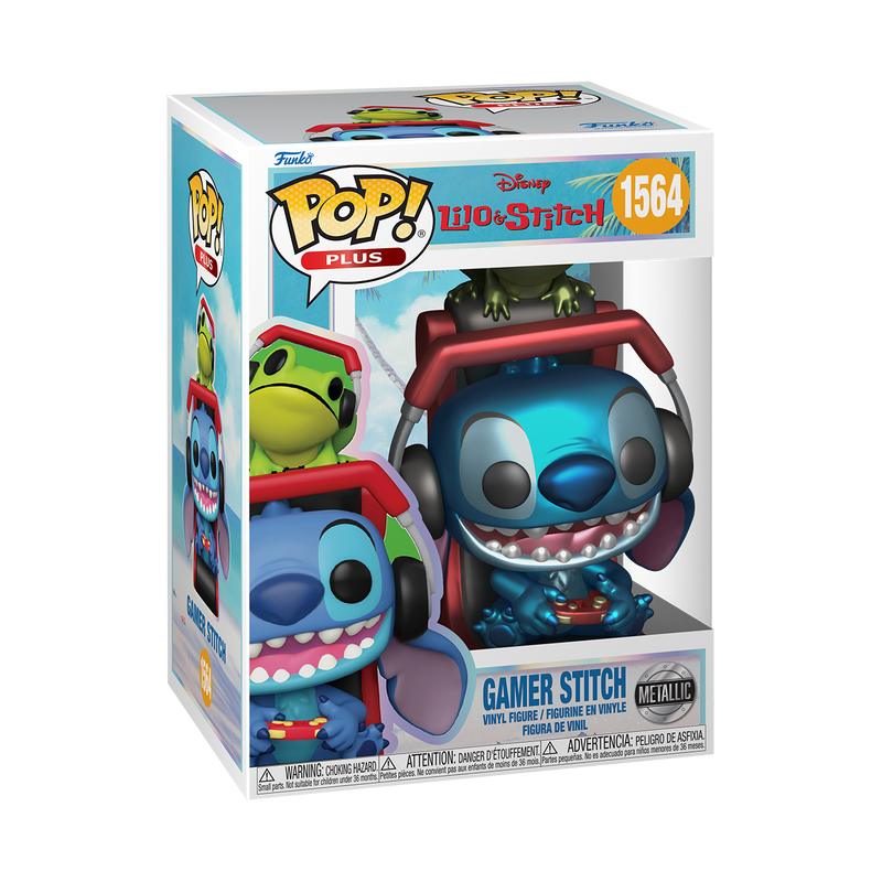 Pop! Plus Gamer Stitch (Metallic), , hi-res view 2