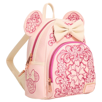 Minnie Mouse Floral Tooling Mini Backpack - Disney, , hi-res view 2