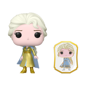 Pop! Elsa (Gold) with Pin, Image 1