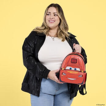 Cars 20th Anniversary Lightning McQueen Cosplay Light-Up Lenticular Mini Backpack, , hi-res view 2