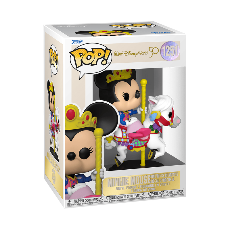 Pop! Minnie Mouse on Prince Charming Regal Carrousel, , hi-res view 2