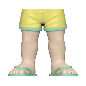 BAP- FM - SK1 - Legs - YW Shorts GR Sand, Image 1