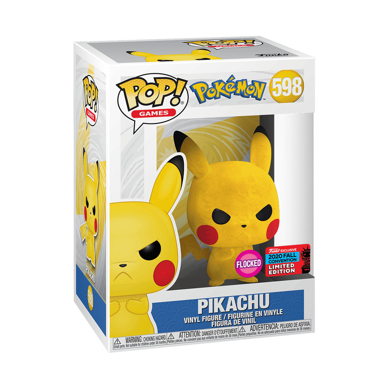 Pop! Grumpy Pikachu (Flocked), , hi-res view 2