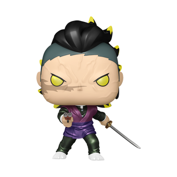 Pop! Genya Shinazugawa (Demon Form) (Metallic) with Pop! Protector, Image 1