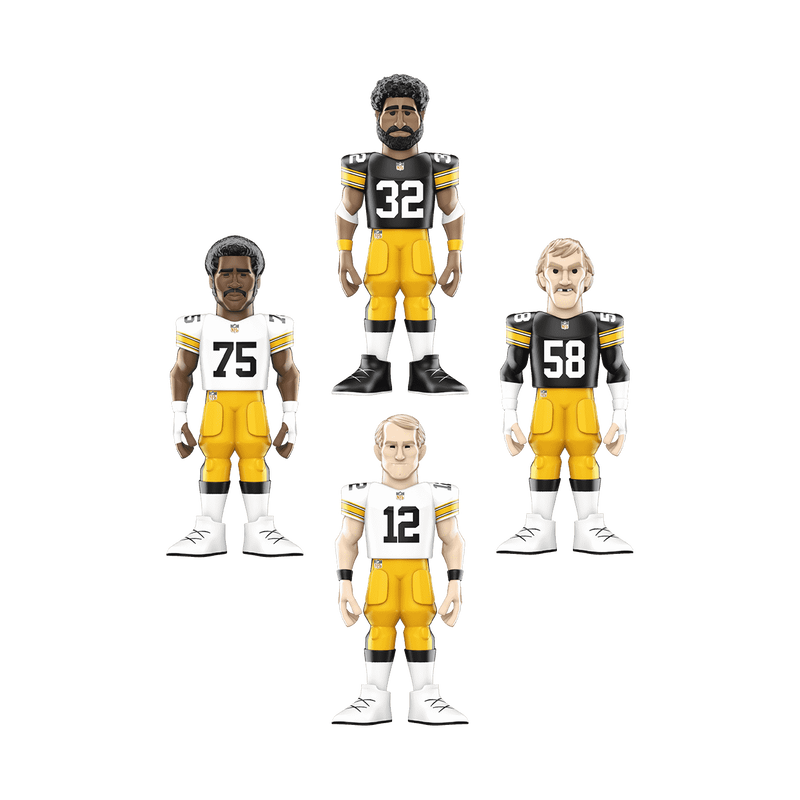 Vinyl GOLD 12" Pittsburgh Steelers 4-Pack, , hi-res view 1