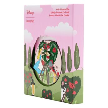 Alice in Wonderland Painting Roses Enamel Pin, Image 2