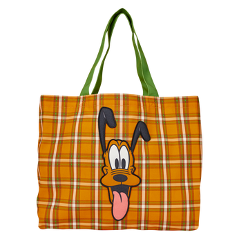 Pluto 95th Anniversary Plaid Canvas Tote Bag, Image 1