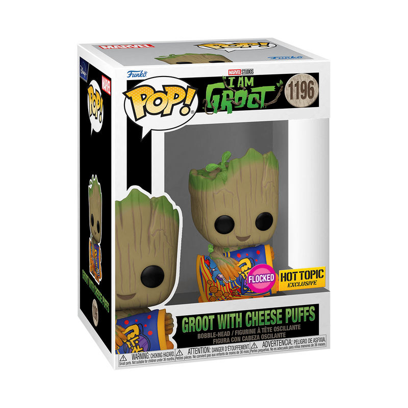 Pop! Groot With Cheese Puffs (Flocked), , hi-res view 2