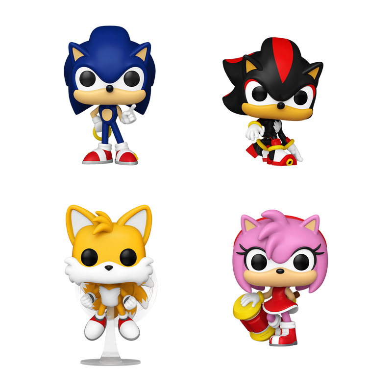 Pop! Sonic the Hedgehog 4-Pack (Glow), , hi-res view 1
