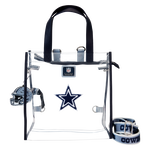NFL Dallas Cowboys Clear Convertible Backpack & Tote Crossbody Stadium Bag