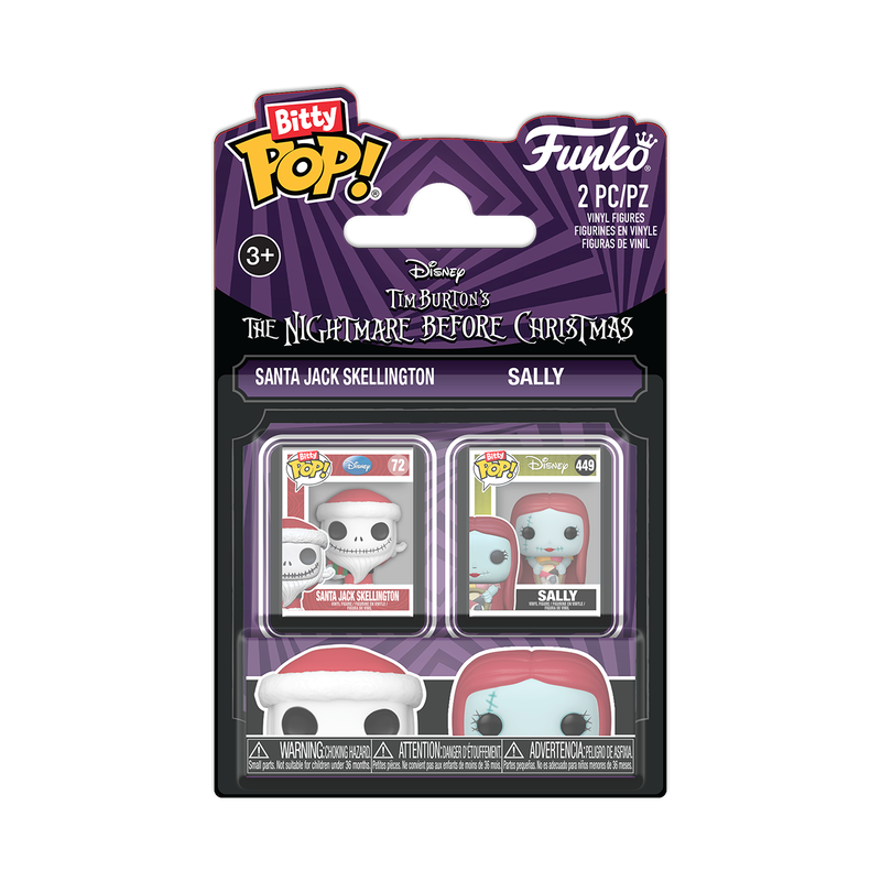 Bitty Pop! Santa Jack Skellington & Sally 2-Pack, , hi-res view 1