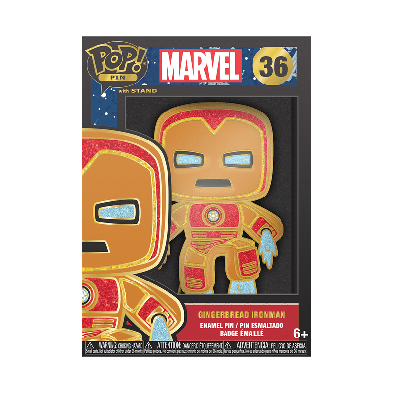 Pop! Pin Gingerbread Iron Man, , hi-res view 1