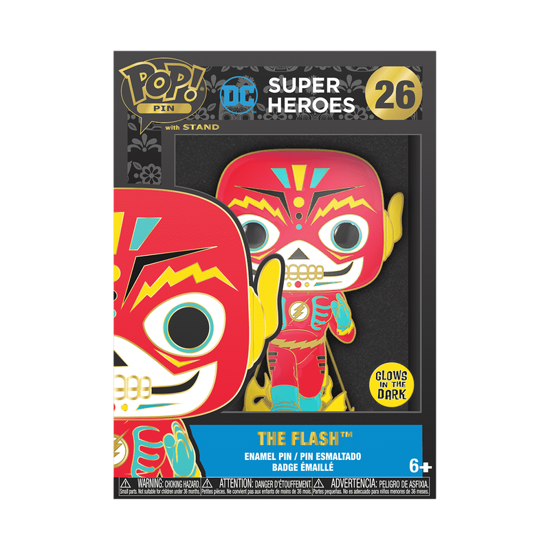 Pop! Pin The Flash (Dia De Los DC) (Glow), , hi-res view 1