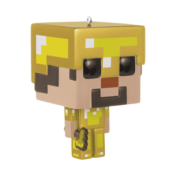 Gold Armor Steve Holiday Ornament, Image 1