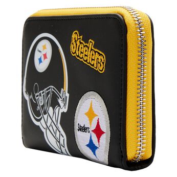 NFL Pittsburgh Steelers Patches Zip Around Wallet, Image 2