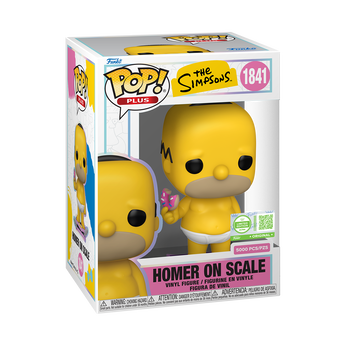 Pop! Plus Homer on Scale with Pop! Protector, Image 2