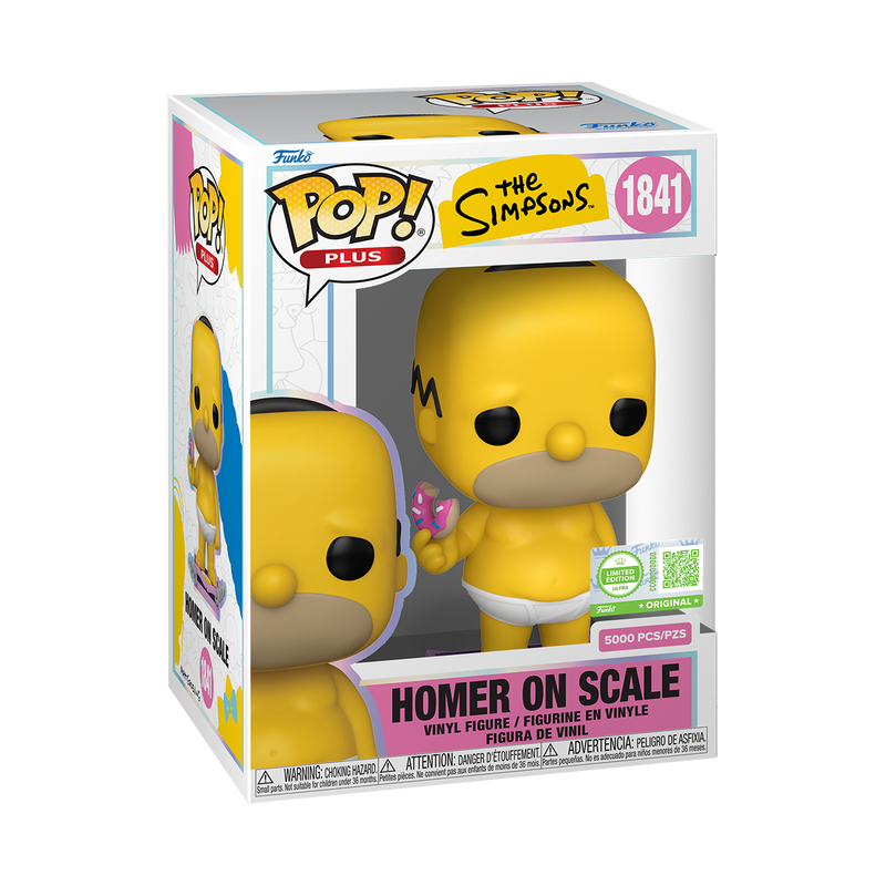 Pop! Plus Homer on Scale with Pop! Protector, , hi-res view 2