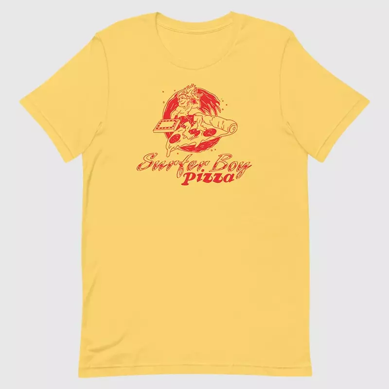 Stranger Things Surfer Boy Pizza Tee, , hi-res view 3