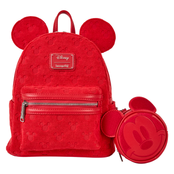 Mickey Mouse All-Over Print Terry Cloth Mini Backpack, Image 1
