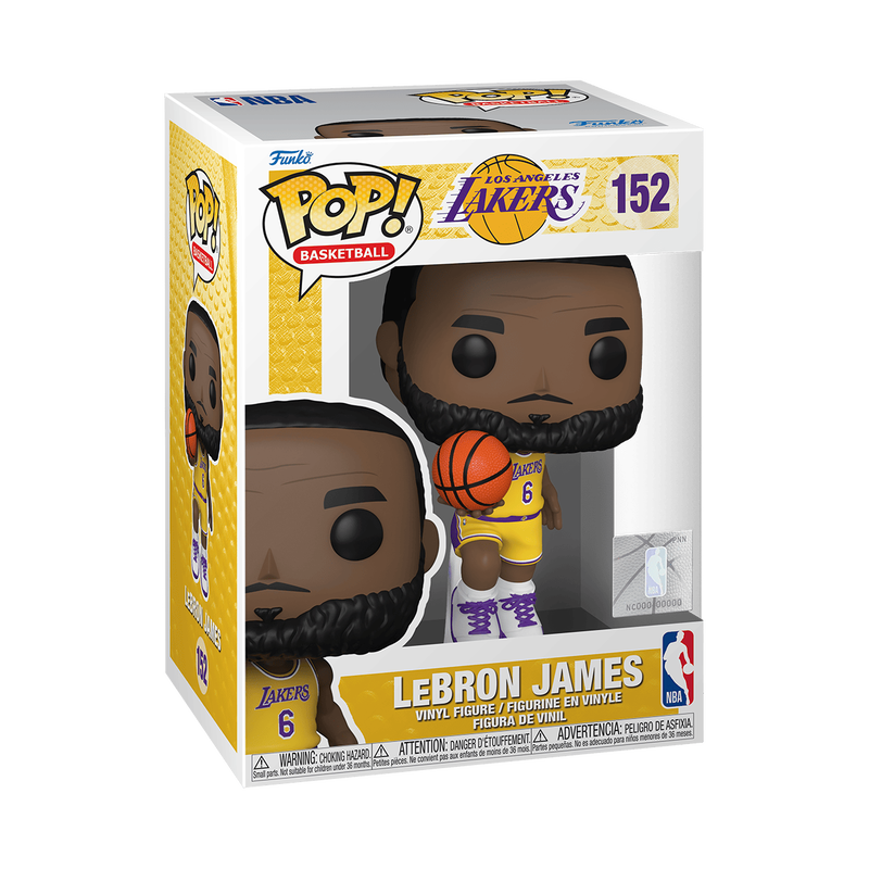 Funko Pop! Basketball NBA LeBron James Lakers (Yellow Jersey
