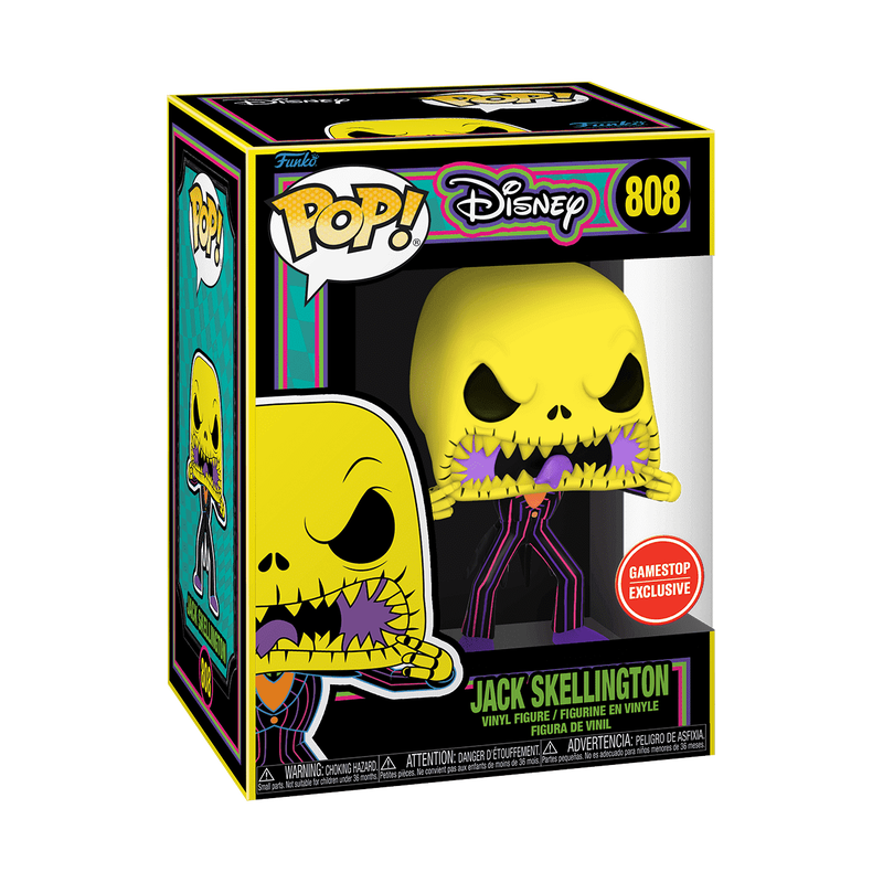 Pop! Jack Skellington (Scary Face Black Light), , hi-res view 2