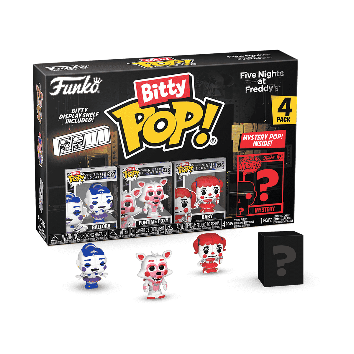 Набор из 4 фигурок Funko Bitty Pop! Five Nights at Freddy's, серия 1 — фото 1