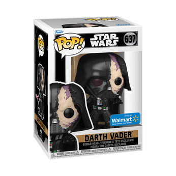 Pop! Darth Vader with Damaged Helmet, Image 2