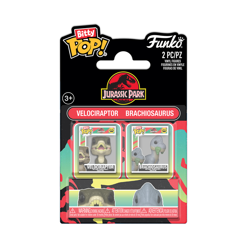 Bitty Pop! Velociraptor & Brachiosaurus 2-Pack, , hi-res view 1