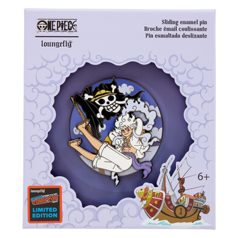 NYCC Limited Edition  GEAR5 Luffy 3" Collector Box Sliding Pin - ONE PIECE, Image 1