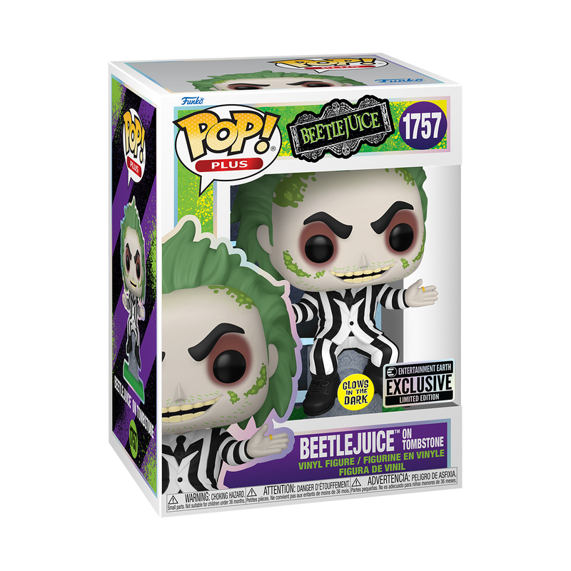 Pop! Plus Beetlejuice on Tombstone (Glow), , hi-res view 2