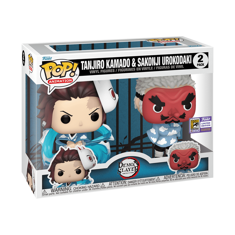 Pop! Tanjiro Kamado & Sakonji Urokodaki - 2 Pack [SDCC], , hi-res view 2