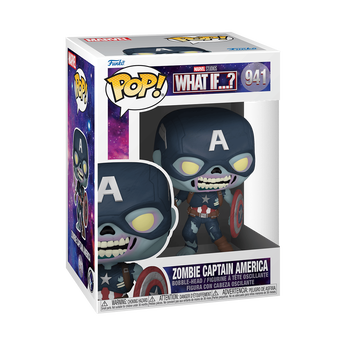 Pop! Zombie Captain America with Shield, Image 2