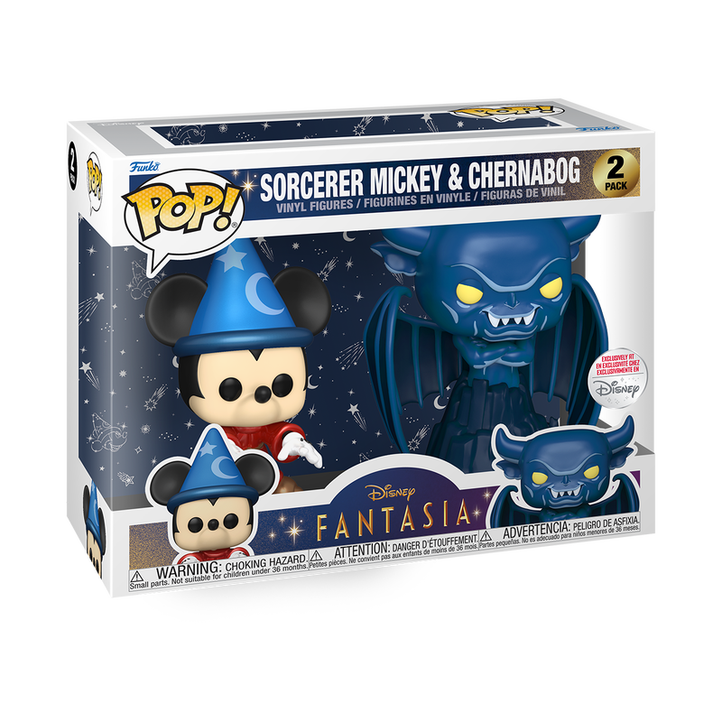 Pop! Sorcerer Mickey & Chernabog 2-Pack (Metallic), , hi-res view 2