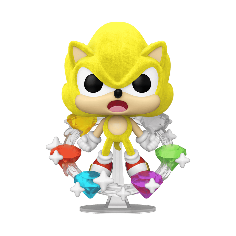 Pop! Plus Super Sonic with Emeralds (Flocked), , hi-res view 1