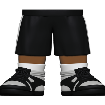 BAP- ML - SK5 - Legs - BK Shorts BK/GY S, Image 1
