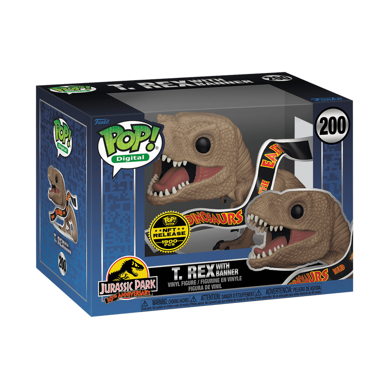 Pop! T. Rex with Banner (NFT Release), , hi-res view 2