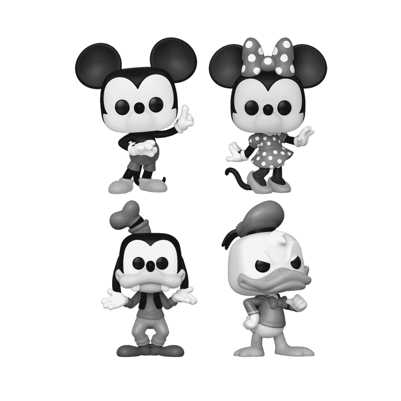 Pop! Mickey and Friends (Black & White) 4-Pack, , hi-res view 1