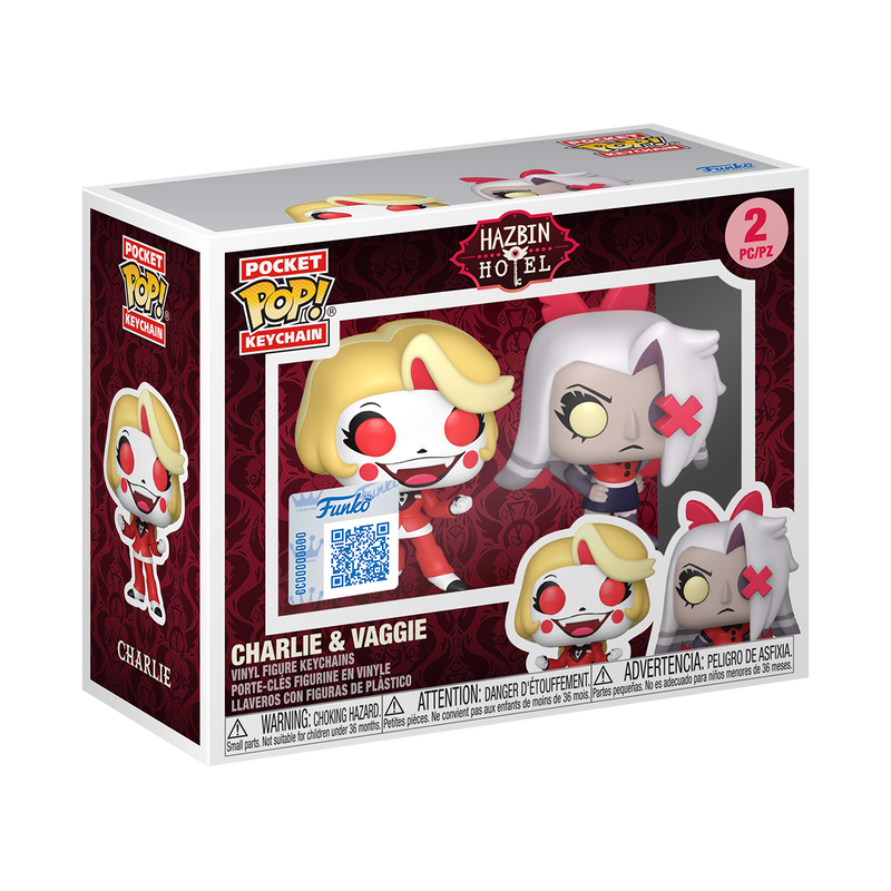 Pop! Keychain Charlie & Vaggie 2-Pack, , hi-res view 2